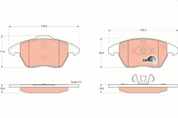 Тормозные колодки пер. Citroen C4/Peugeot 207/208/307/308/Jetta IV 07-