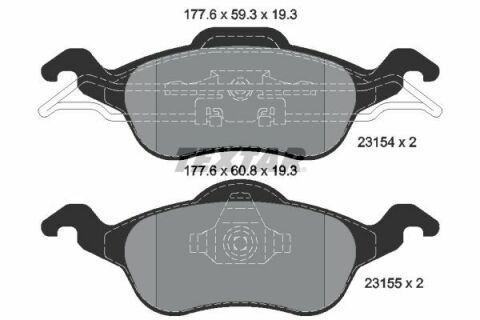 Колодки гальмівні (передні) Ford Focus 99-09 (Teves) Q+