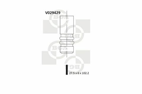 Клапан выпуск. Astra/Corsa/Vectra 1.4-16 и 93-09