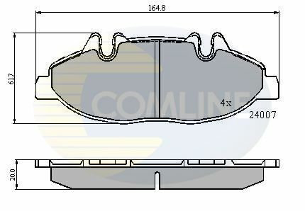 CBP01305 Comline - Гальмівні колодки до дисків