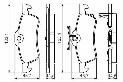 Колодки гальмівні (задні) Honda Civic IX/X 11- (замінено на 0986494719) Колодки гальмівні (задні) Honda Civic IX/X 11- (замінено на 0986494719)