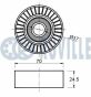 RUVILLE FIAT Ролик натяжителя ремня Albea,Bravo,Doblo,Jeep,Chrysler 300C,Grand Voyager III, фото 2 - интернет-магазин Auto-Mechanic