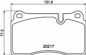 Тормозные колодки перед.RANGE ROVER III/RANGE ROVER SPORT 2.7D-4.4 05-13