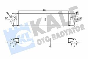 KALE NISSAN Інтеркулер X-Trail 2.0dCi 07-, Renault Koleos I 08-