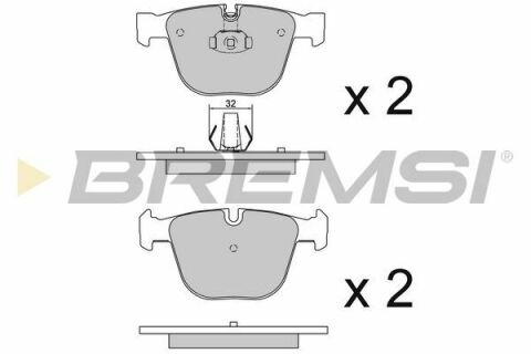 Тормозные колодки зад. BMW 5 (E60)/7 (E65) 02-10 (ATE)