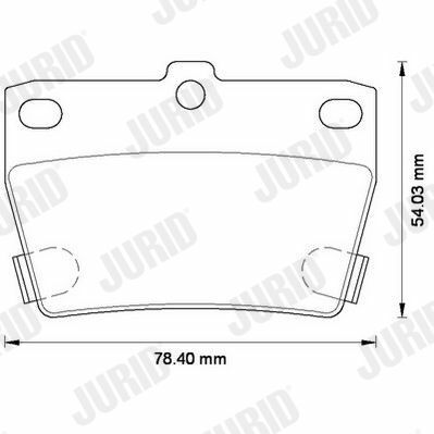 JURID TOYOTA Тормозные колодки задн.Rav 4 II 00-