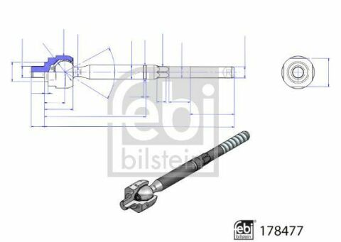 Тяга рулевая Renault Megane IV 15-/Scenic IV 16-/Grand Scenic IV 16-