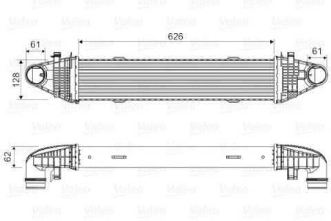 Радиатор интеркулера MB C-class (W204)/E-class (W212) 1.8/2.2CDI 09-