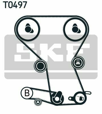 SKF К-кт ГРМ (2шт. ременя + 3шт. ролика) MITSUBISHI SPACE WAGON 2.0 TD -99