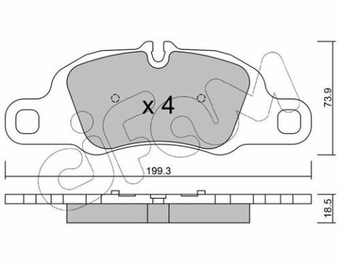 Колодки тормозные передн. 911, BOXSTER PORSCHE