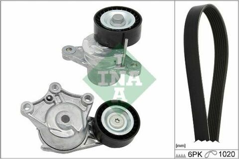 Комплект ременя генератора Citroen C3/C4/Peugeot 2008/208 1.4/1.6D 09- (6PK1020)