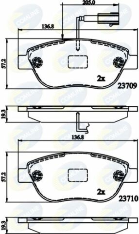 CBP12140 Comline - Тормозные колодки для дисков