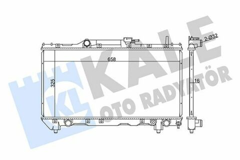 KALE TOYOTA Радіатор охолодження Carina E 1.6/1.8 92-