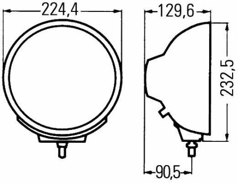 HELLA Фара LUMINATOR противотуманная H3 12/24V