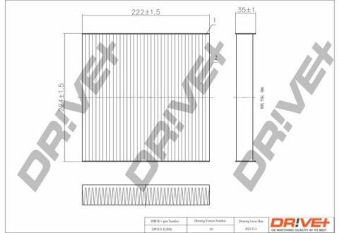 DP1110.12.0026 Drive+ - Фільтр салону