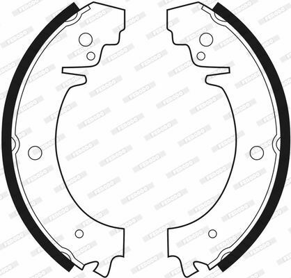 Комплект барабанных тормозных колодок