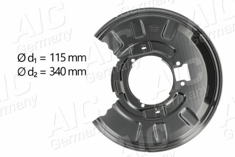 Захист диска гальмівного (заднього) (R) BMW 3 (E46)/X3 (E83) 97-11