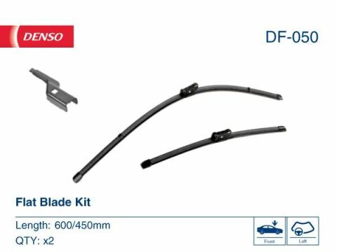 Комплект щеток стеклоочистителя бескаркасных Denso Flat 600/450