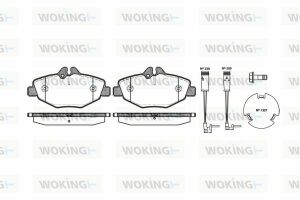 Тормозные колодки пер. MB E-class (W211) 03-09