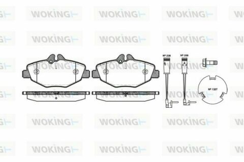 Гальмівні колодки пер. MB E-class (W211) 03-09