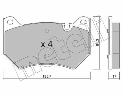 Колодки гальмівні (передні) Audi Q5 17-