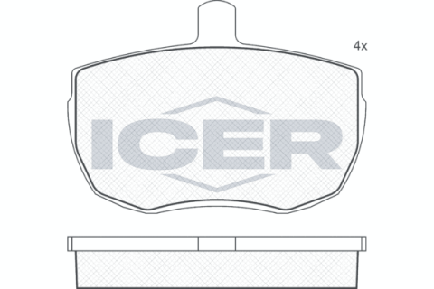 Колодки тормозные дисковые передние LAND ROVER Defender 90-06