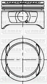 Поршень с кольцами і пальцем (размер отв. 86 / STD) OPEL ASTRA F 2.0 (4цл.)  ( (20 XE, C 20 XE)