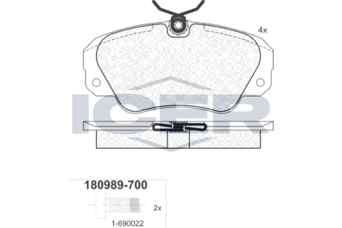 Колодки тормозные (передние) Opel Omega A/B 86-03/Senator B 87-93