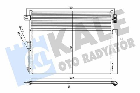 Радіатор кондиціонера grand cherokee iv 3.0/6.4 10-