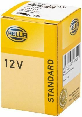 HELLA 12V 1.5W Цокольна лампа розжарювання (цоколь BX8.4d) STANDARD