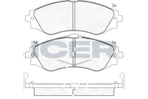 Колодки гальмівні (передні) Chevrolet Epica 05-/Astra 99-11/Daewoo Nubira/Leganza 97-/Rezzo 00-