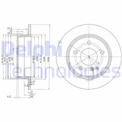 Диск тормозной задний W202 93- MB Диск тормозной задний W202 93- MB