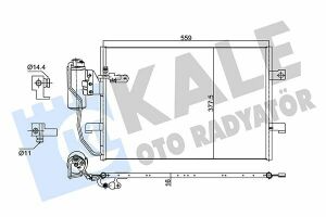 KALE DB Радиатор кондиционера W168 00-