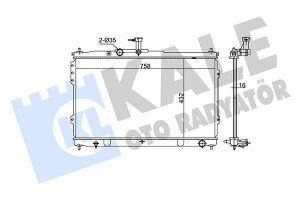 KALE HYUNDAI Радіатор охолодження H-1 2.5CRDi 08-