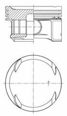 Поршень MB Sprinter (W906)/C-Class (W203/W204)/E-Class (W211/W212) 1.8 02- (82.25mm/+0.25) M271