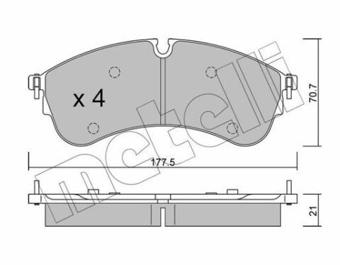 Колодки гальмівні (передні) VW Crafter 2.0TDI 16- (CBI)