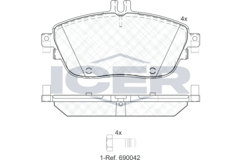 Колодки тормозные (передние) MB A-class (W176)/B-class (W242/W246)/GLA-class (X156) 11-/Infiniti 15-