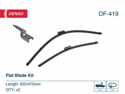 Комплект склоочисників flat blade kit