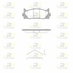 Комплект гальмівних накладок, дискове гальмо Комплект гальмівних накладок, дискове гальмо