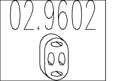 Гумовий елемент кріплення вихлопної системи