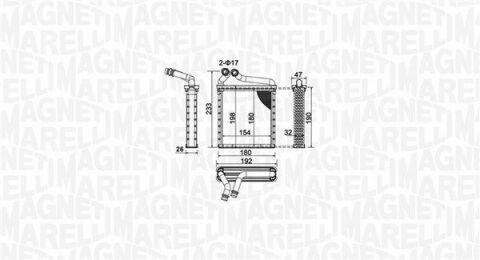 Радиатор печки VW Golf/Passat 03-14 (BR442)