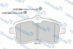 MBF015779 MANDO Гальмівні колодки до дисків