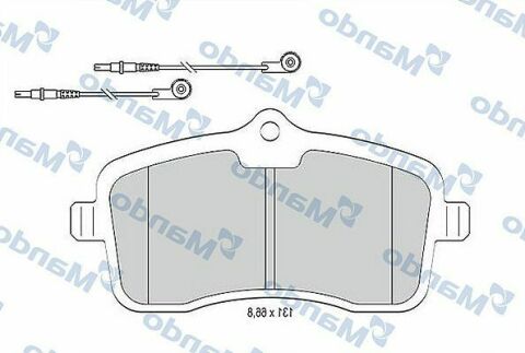 MBF015779 MANDO Гальмівні колодки до дисків MBF015779 MANDO Гальмівні колодки до дисків