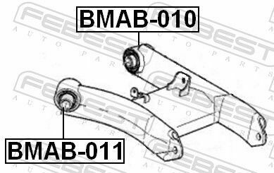 Сайлентблок важеля (зад./знизу) BMW E39 95-03