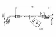 Шланг тормозной передний правый Escort 94- FORD