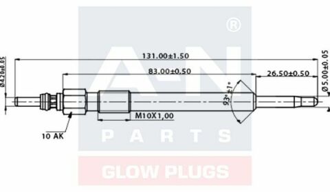 Свеча накала (двойная спираль) 11.5V LT 28-46 2,8TDI двигатель.AUH,BCQ 02- VW