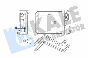 KALE DB Радіатор опалення Sprinter 06-, VW Crafter 06-