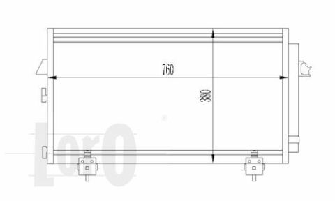 Радиатор кондиционера TOYOTA RAV4 1.6-1/8i 00-