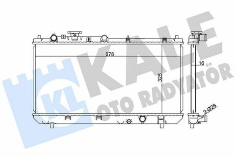 KALE MAZDA Радиатор охлаждения 323 F VI 1.3/1.9 98-