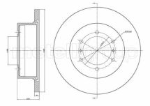 Тормозной диск задн. Challenger/Galloper/L400/Pajero (95-12)